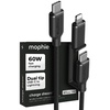 image:imageMophie Charge Stream USBC to USBC 2m6ft Cable  60W Power Delivery Enduraflex Silicone UltraDurable Braided Design for Everyday Use3 ft