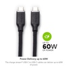 image:imageMophie Charge Stream USBC to USBC 2m6ft Cable  60W Power Delivery Enduraflex Silicone UltraDurable Braided Design for Everyday Use6 ft
