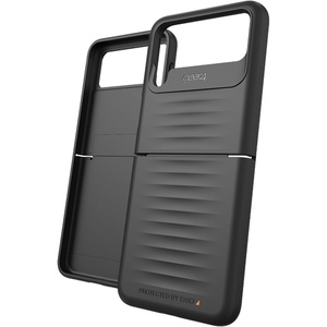 image:imageZAGG Bridgetown Slim Black Case for Samsung Galaxy Z Flip4 5G  Hinge Design D3O Bio Reinforced 10ft Drop Protection Wireless Charging Compatible Black