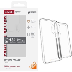 image:imageZAGG Gear4 Crystal Palace Phone Case Compatible with Samsung Galaxy Note 20 Ultra Case Advanced Impact Protection with Integrated D3O Technology AntiYellowing Phone Cover  TransparentSamsung Galaxy S23 Ultra