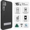 image:imageZAGG Denali Samsung Galaxy S24 Case with Kickstand  GrapheneInfused Dual Layer Protection 16ft Drop Resistant EcoFriendly Design BlackBlack