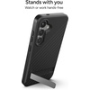 image:imageZAGG Denali Samsung Galaxy S25 Case with Kickstand  16ft Drop Protection GrapheneInfused Wireless Charging Compatible Rugged DualLayer Design Navy BlueBlack