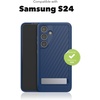 image:imageZAGG Everest Samsung Galaxy S24 Case  Extreme TripleLayer GrapheneEnhanced Protection 20ft Drop Resistant EcoFriendly NonSlip Grip BlackNavy Blue