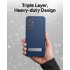 image:imageZAGG Everest Samsung Galaxy S24 Case  Extreme TripleLayer GrapheneEnhanced Protection 20ft Drop Resistant EcoFriendly NonSlip Grip BlackNavy Blue