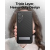 image:imageZAGG Everest Samsung Galaxy S24 Case with Kickstand  Triple Layer GrapheneInfused Drop Protection up to 20ft EcoFriendly Design Textured Grip Black
