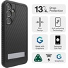 image:imageZAGG Everest Samsung Galaxy S24 Case with Kickstand  Triple Layer GrapheneInfused Drop Protection up to 20ft EcoFriendly Design Textured Grip Black