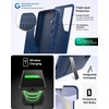 image:imageZAGG Everest Samsung Galaxy S24 Case with Kickstand  Triple Layer GrapheneInfused Drop Protection up to 20ft EcoFriendly Design Textured Grip Navy Blue