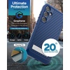 image:imageZAGG Everest Samsung Galaxy S24 Case with Kickstand  Triple Layer GrapheneInfused Drop Protection up to 20ft EcoFriendly Design Textured Grip Navy Blue