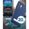 image:imageZAGG Everest Samsung Galaxy S24 Ultra Case with Kickstand  Triple Layer GrapheneInfused Drop Protection up to 20ft EcoFriendly Design Textured Grip Navy Blue