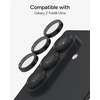 image:imageZAGG Glass Elite AntiReflective Samsung Galaxy Z Flip6 Camera Lens Protector  Tempered Glass Lens Protector with Polycarbonate Frame 5X Stronger Maximum Scratch Protection Smudge ResistantBlack
