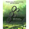 image:imageZAGG Glass Elite AntiReflective Samsung Galaxy Z Flip6 Camera Lens Protector  Tempered Glass Lens Protector with Polycarbonate Frame 5X Stronger Maximum Scratch Protection Smudge ResistantBlack