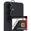 image:imageZAGG Glass Elite AntiReflective Samsung Galaxy Z Flip6 Camera Lens Protector  Tempered Glass Lens Protector with Polycarbonate Frame 5X Stronger Maximum Scratch Protection Smudge ResistantBlue