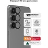 image:imageZAGG Glass Elite AntiReflective Samsung Galaxy Z Flip6 Camera Lens Protector  Tempered Glass Lens Protector with Polycarbonate Frame 5X Stronger Maximum Scratch Protection Smudge ResistantBlack