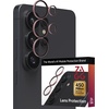 image:imageZAGG Glass Elite AntiReflective Samsung Galaxy Z Flip6 Camera Lens Protector  Tempered Glass Lens Protector with Polycarbonate Frame 5X Stronger Maximum Scratch Protection Smudge ResistantPink