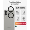 image:imageZAGG Glass Elite AntiReflective Samsung Galaxy Z Flip6 Camera Lens Protector  Tempered Glass Lens Protector with Polycarbonate Frame 5X Stronger Maximum Scratch Protection Smudge ResistantBlack