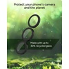 image:imageZAGG Glass Elite AntiReflective Samsung Galaxy Z Flip6 Camera Lens Protector  Tempered Glass Lens Protector with Polycarbonate Frame 5X Stronger Maximum Scratch Protection Smudge ResistantBlack