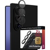 image:imageZAGG Glass Elite AntiReflective Samsung Galaxy Z Flip6 Camera Lens Protector  Tempered Glass Lens Protector with Polycarbonate Frame 5X Stronger Maximum Scratch Protection Smudge ResistantBlack