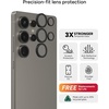 image:imageZAGG Glass Elite AntiReflective Samsung Galaxy Z Flip6 Camera Lens Protector  Tempered Glass Lens Protector with Polycarbonate Frame 5X Stronger Maximum Scratch Protection Smudge ResistantBlack