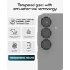 image:imageZAGG Glass Elite AntiReflective Samsung Galaxy Z Flip6 Camera Lens Protector  Tempered Glass Lens Protector with Polycarbonate Frame 5X Stronger Maximum Scratch Protection Smudge ResistantBlack