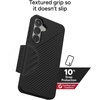 image:imageZAGG Luxe Samsung Galaxy S25 Case  10ft Drop Protection EcoFriendly Wireless Charging Compatible Slim Lightweight Design Ripple Pattern for Secure Grip River BlueBlack