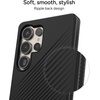 image:imageZAGG Luxe Samsung Galaxy S25 Case  10ft Drop Protection EcoFriendly Wireless Charging Compatible Slim Lightweight Design Ripple Pattern for Secure Grip River BlueBlack