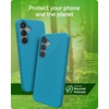 image:imageZAGG Luxe Samsung Galaxy S25 Case  10ft Drop Protection EcoFriendly Wireless Charging Compatible Slim Lightweight Design Ripple Pattern for Secure Grip River BlueRiver Blue