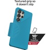 image:imageZAGG Luxe Samsung Galaxy S25 Case  10ft Drop Protection EcoFriendly Wireless Charging Compatible Slim Lightweight Design Ripple Pattern for Secure Grip River BlueRiver Blue