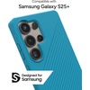 image:imageZAGG Luxe Samsung Galaxy S25 Case  10ft Drop Protection EcoFriendly Wireless Charging Compatible Slim Lightweight Design Ripple Pattern for Secure Grip River BlueRiver Blue
