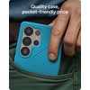 image:imageZAGG Luxe Samsung Galaxy S25 Case  10ft Drop Protection EcoFriendly Wireless Charging Compatible Slim Lightweight Design Ripple Pattern for Secure Grip River BlueRiver Blue