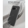 image:imageZAGG Milan Google Pixel 9a Case  Silver Glitter Design 13ft Drop Protection Graphene Reinforced Slim amp Lightweight 88 Recycled Material Glitter Starlight