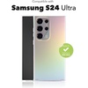 image:imageZAGG Milan Samsung Galaxy S24 Case  SemiTransparent RunwayInspired Design Graphene Reinforced 13ft Drop Protection EcoFriendly Wireless Charging Compatible IridescentIridescent