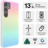 image:imageZAGG Milan Samsung Galaxy S24 Case  SemiTransparent RunwayInspired Design Graphene Reinforced 13ft Drop Protection EcoFriendly Wireless Charging Compatible IridescentIridescent