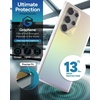 image:imageZAGG Milan Samsung Galaxy S24 Case  SemiTransparent RunwayInspired Design Graphene Reinforced 13ft Drop Protection EcoFriendly Wireless Charging Compatible IridescentIridescent