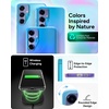 image:imageZAGG Milan Samsung Galaxy S24 Case  SemiTransparent RunwayInspired Design Graphene Reinforced 13ft Drop Protection EcoFriendly Wireless Charging Compatible IridescentDeep Aurora