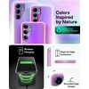 image:imageZAGG Milan Samsung Galaxy S24 Case  SemiTransparent RunwayInspired Design Graphene Reinforced 13ft Drop Protection EcoFriendly Wireless Charging Compatible IridescentGltter Pink