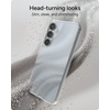 image:imageZAGG Milan Samsung Galaxy S25 Case  Stylish amp Slim Design 13ft Drop Protection Wireless Charging Compatible EcoFriendlyGlitter Swirl SilverGlitter Swirl Silver
