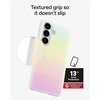 image:imageZAGG Milan Samsung Galaxy S25 Case  Stylish amp Slim Design 13ft Drop Protection Wireless Charging Compatible EcoFriendlyGlitter Swirl SilverIridescent