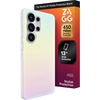 image:imageZAGG Milan Samsung Galaxy S25 Case  Stylish amp Slim Design 13ft Drop Protection Wireless Charging Compatible EcoFriendlyGlitter Swirl SilverIridescent