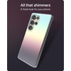 image:imageZAGG Milan Samsung Galaxy S25 Case  Stylish amp Slim Design 13ft Drop Protection Wireless Charging Compatible EcoFriendlyGlitter Swirl SilverIridescent