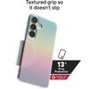 image:imageZAGG Milan Samsung Galaxy S25 Case  Stylish amp Slim Design 13ft Drop Protection Wireless Charging Compatible EcoFriendlyGlitter Swirl SilverIridescent