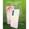 image:imageZAGG Milan Samsung Galaxy S25 Case  Stylish amp Slim Design 13ft Drop Protection Wireless Charging Compatible EcoFriendlyGlitter Swirl SilverIridescent