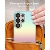 image:imageZAGG Milan Samsung Galaxy S25 Case  Stylish amp Slim Design 13ft Drop Protection Wireless Charging Compatible EcoFriendlyGlitter Swirl SilverIridescent