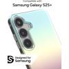 image:imageZAGG Milan Samsung Galaxy S25 Case  Stylish amp Slim Design 13ft Drop Protection Wireless Charging Compatible EcoFriendlyGlitter Swirl SilverIridescent