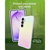 image:imageZAGG Milan Samsung Galaxy S25 Case  Stylish amp Slim Design 13ft Drop Protection Wireless Charging Compatible EcoFriendlyGlitter Swirl SilverIridescent