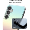 image:imageZAGG Milan Samsung Galaxy S25 Case  Stylish amp Slim Design 13ft Drop Protection Wireless Charging Compatible EcoFriendlyGlitter Swirl SilverIridescent