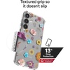 image:imageZAGG Milan Samsung Galaxy S25 Case  Stylish amp Slim Design 13ft Drop Protection Wireless Charging Compatible EcoFriendlyGlitter Swirl SilverPressed Floral Pink