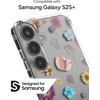 image:imageZAGG Milan Samsung Galaxy S25 Case  Stylish amp Slim Design 13ft Drop Protection Wireless Charging Compatible EcoFriendlyGlitter Swirl SilverPressed Floral Pink