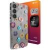 image:imageZAGG Milan Samsung Galaxy S25 Case  Stylish amp Slim Design 13ft Drop Protection Wireless Charging Compatible EcoFriendlyGlitter Swirl SilverPressed Floral Pink