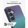 image:imageZAGG Milan Samsung Galaxy S25 Case  Stylish amp Slim Design 13ft Drop Protection Wireless Charging Compatible EcoFriendlyGlitter Swirl SilverRaven Feather