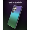 image:imageZAGG Milan Samsung Galaxy S25 Case  Stylish amp Slim Design 13ft Drop Protection Wireless Charging Compatible EcoFriendlyGlitter Swirl SilverRaven Feather